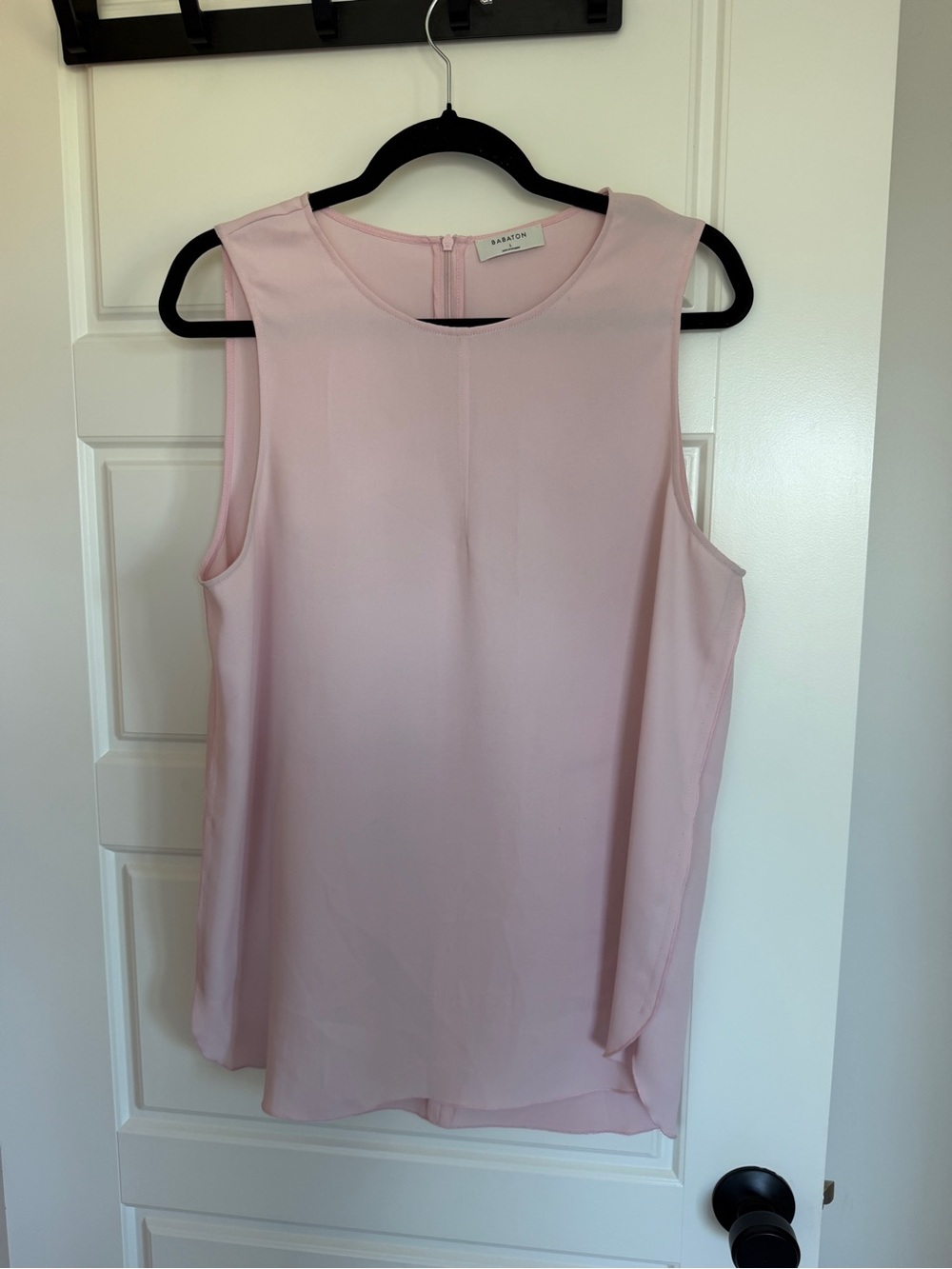 Babaton Weiland Sleeveless Blush Pink Shell Top